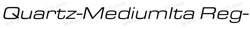 Quartz-MediumIta Reg字体转换